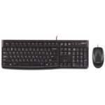 Brand New Logitech MK120 Wired Keyboard & Mouse Combo – Black