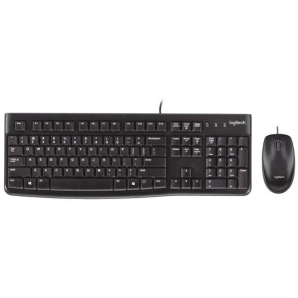 Brand New Logitech MK120 Wired Keyboard & Mouse Combo – Black