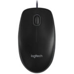 Brand New Logitech MK120 Wired Keyboard & Mouse Combo Full-Size Quiet Keys Optical USB Plug-and-Play – Black - Image 4